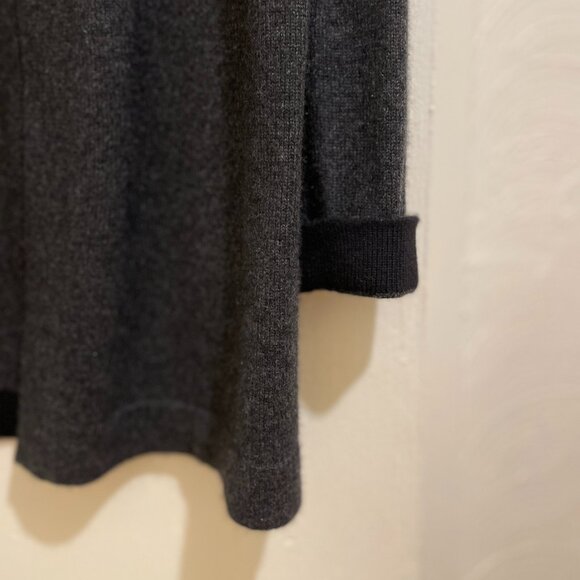 NWT New Eileen Fisher 100 Cashmere Buttery Gray Drape Front Cardigan Size PP/PS - Picture 5 of 8